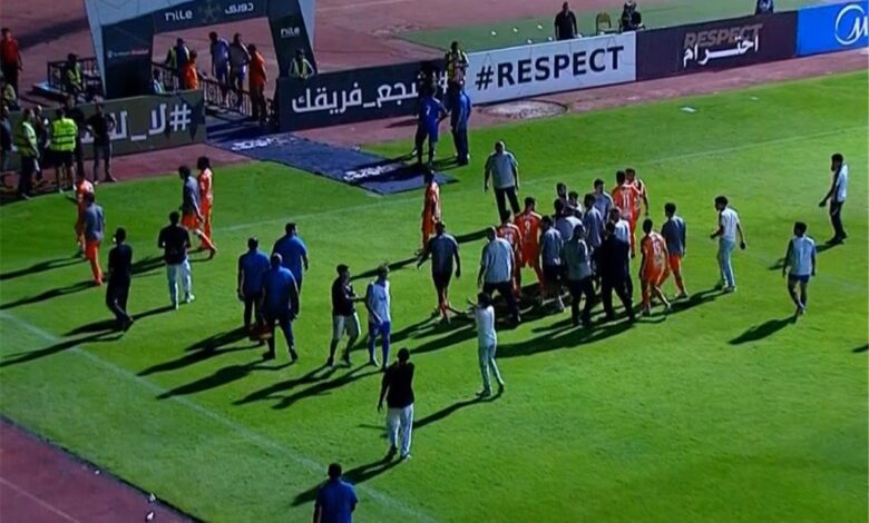 قطع الكهرباء في مباراة بيراميدز وسموحة