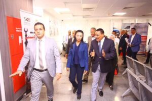 وزيرة التضامن الاجتماعي برفقة محافظ مطروح