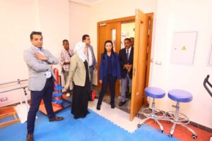 وزيرة التضامن الاجتماعي برفقة محافظ مطروح