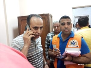 وكيل وزارة الصحة بالشرقية يطمئن على المصابين