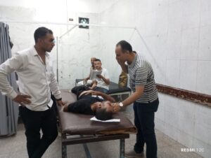 وكيل وزارة الصحة بالشرقية يطمئن على المصابين