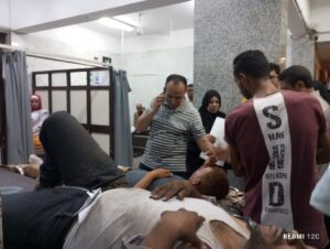 وكيل وزارة الصحة بالشرقية يطمئن على المصابين