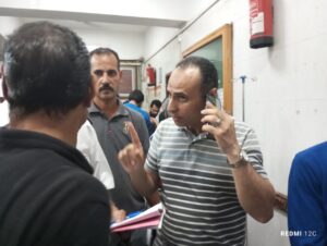 وكيل وزارة الصحة بالشرقية يطمئن على المصابين