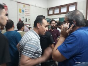 وكيل وزارة الصحة بالشرقية يطمئن على المصابين