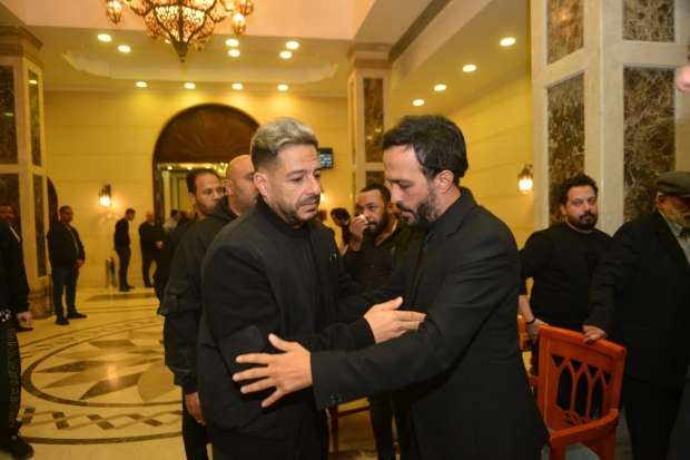 عزاء والدة الفنان أحمد عصام
