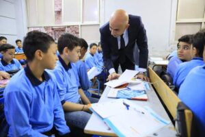 وزير التعليم يتفقد عدة مدارس بإدارة المطرية التعليمية