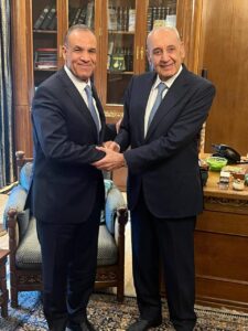 وزير الخارجية والهجرة يلتقي مع رئيس مجلس النواب اللبناني