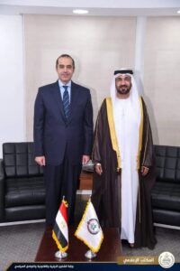وزير الشئون النيابية يقدم التهنئة لرئيس البرلمان العربي لتوليه منصبه الجديد