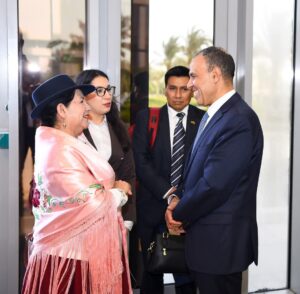 وزير الخارجية يستقبل نظيرته البوليفية