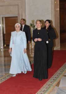 انتصار السيسي تعرب عن سعادتها باستقبال قرينة رئيس جمهورية كولومبيا