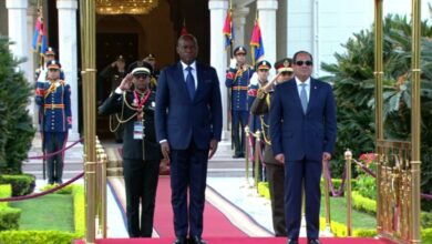 رئيس الجابون يشيد بإنجازات مصر ويدعو للاستثمار في بلاده
