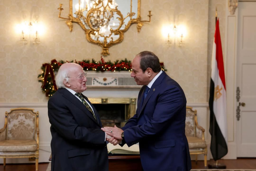 الرئيس السيسي يعزز التعاون مع أيرلندا ويدعو رئيسها لزيارة مصر