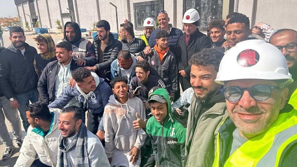 الخطيب يتابع أولى مراحل حفر وبناء ستاد الأهلي الجديد