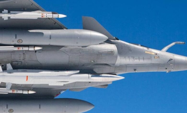 مقاتلة رافال مسلحة بصاروخ الردع النووي ASMP-A