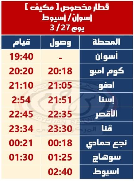 السكة الحديد تعلن تشغيل قطارات إضافية خلال عطلة عيد الفطر لتيسير حركة الركاب