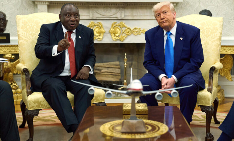 ترامب وجنوب إفريقيا