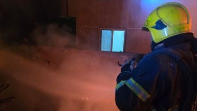 حريق مصنع الزواية الحمراء