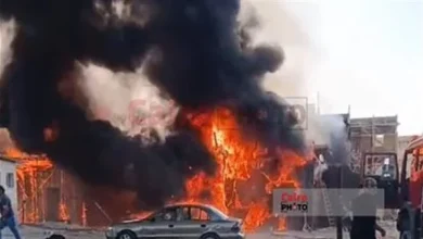 حريق لوكيشن مسلسل بيت بابا 2