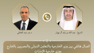 وزير الخارجية ونظيره الإماراتي  