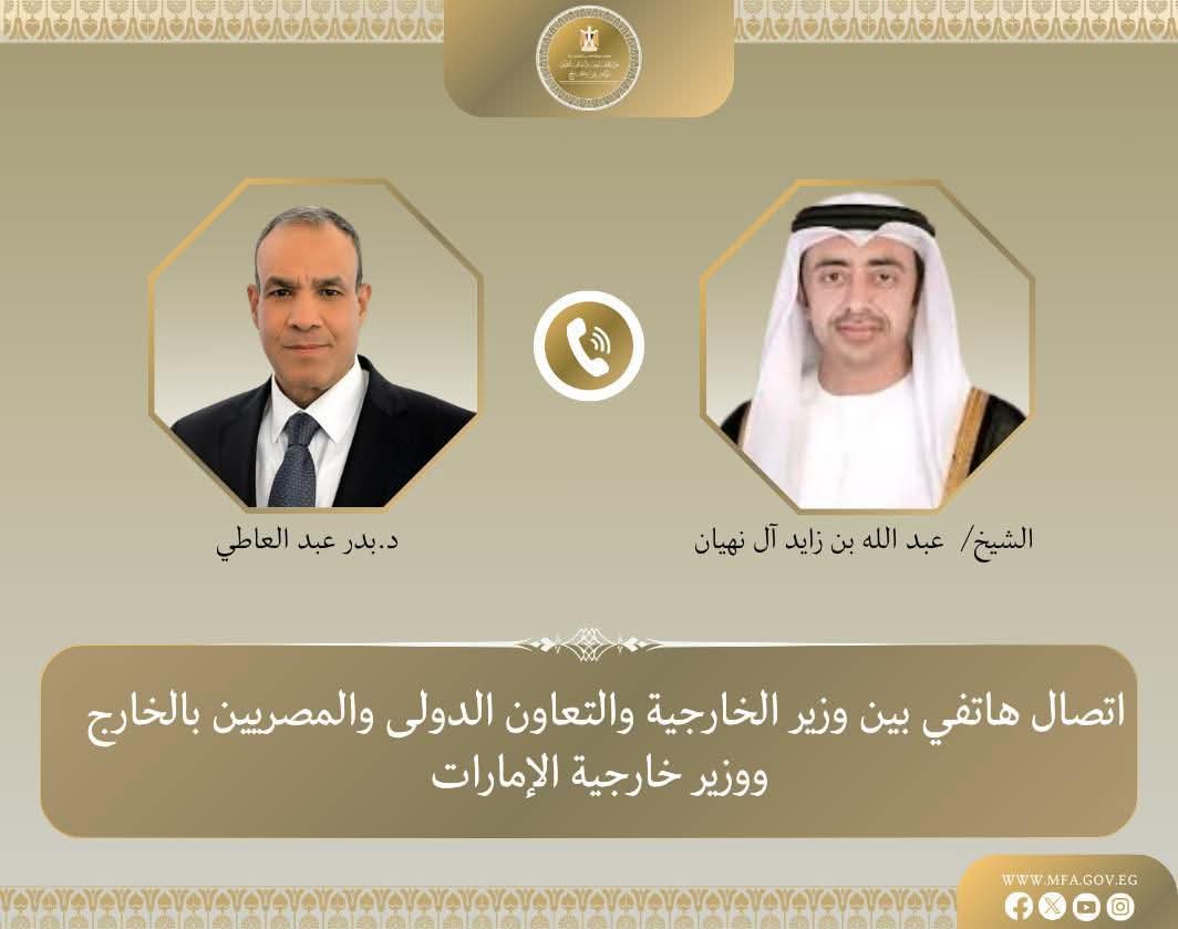 وزير الخارجية ونظيره الإماراتي  