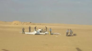 سقوط طائرة تدريب