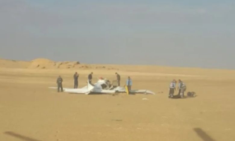 سقوط طائرة تدريب