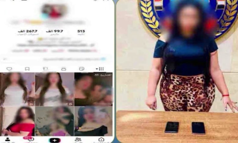 ضبط صانعة محتوي بالعبور