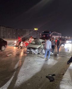 حادث محور حسب الله الكفراوي 