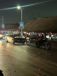 حادث محور حسب الله الكفراوي 