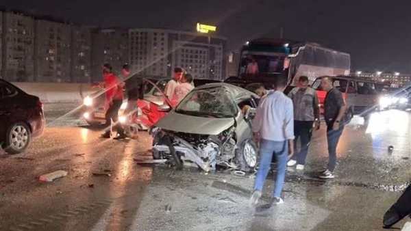 حادث محور حسب الله الكفراوي
